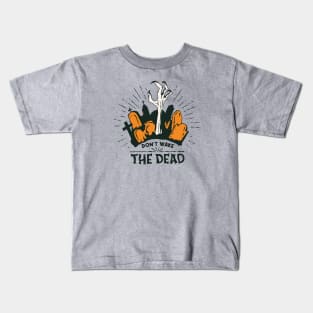 Creepy Halloween Zombie Graveyard // Don't Wake the Dead Kids T-Shirt